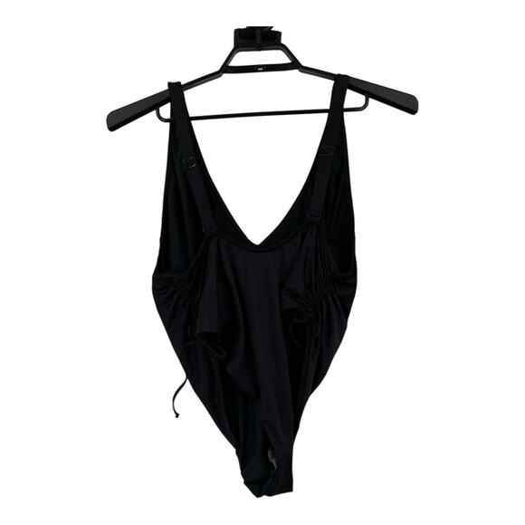 Good American bathing suit Shine Cinch plunging cheeky one piece size 6 (3X) - Picture 3 of 6